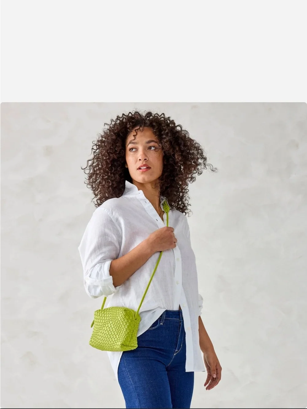 Vera Bradley Woven Crossbody Spanish Green
